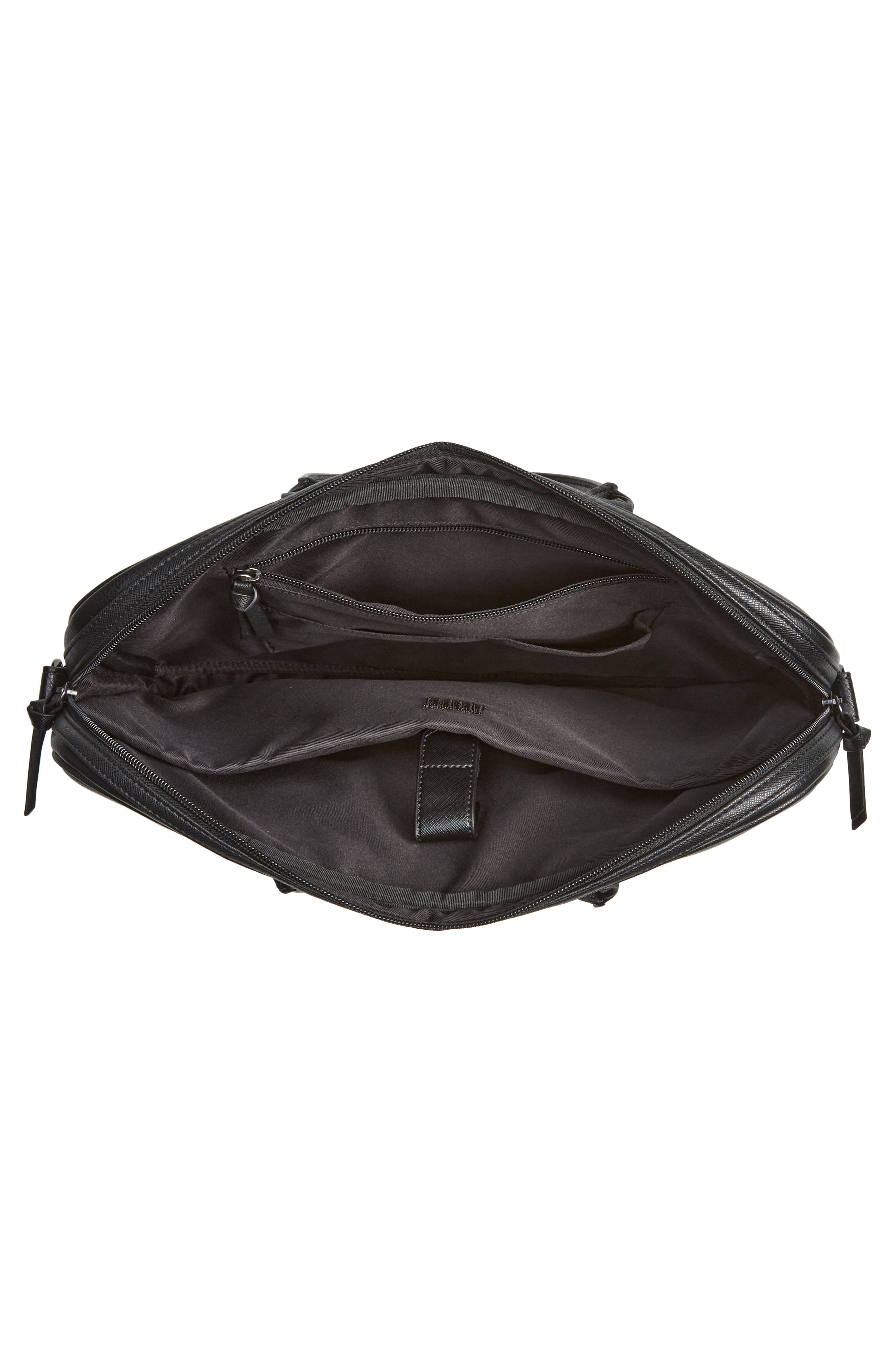 Ted Baker London Nevver Stripe Faux Leather Document Bag, Alternate, color, 