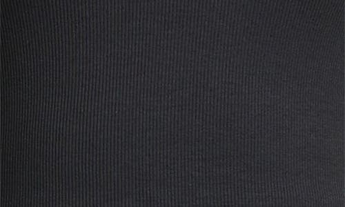 Bella Dahl Mock Neck Mixed Media Dress In Blue
