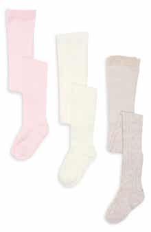 Kids' 3-Pack Bow Pointelle Sweater Tights