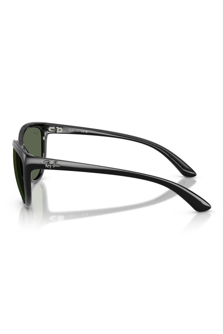 59mm Square Sunglasses, Alternate, color, BLACK
