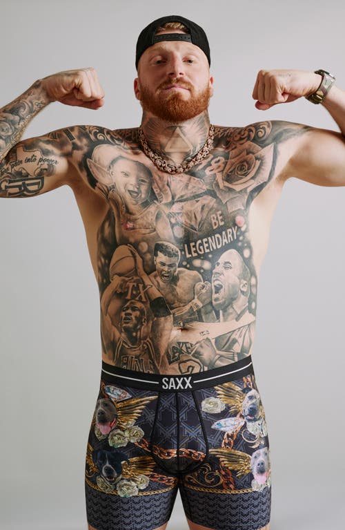 Saxx Volt Breathable Sim Fit Mesh Boxer Briefs In Black