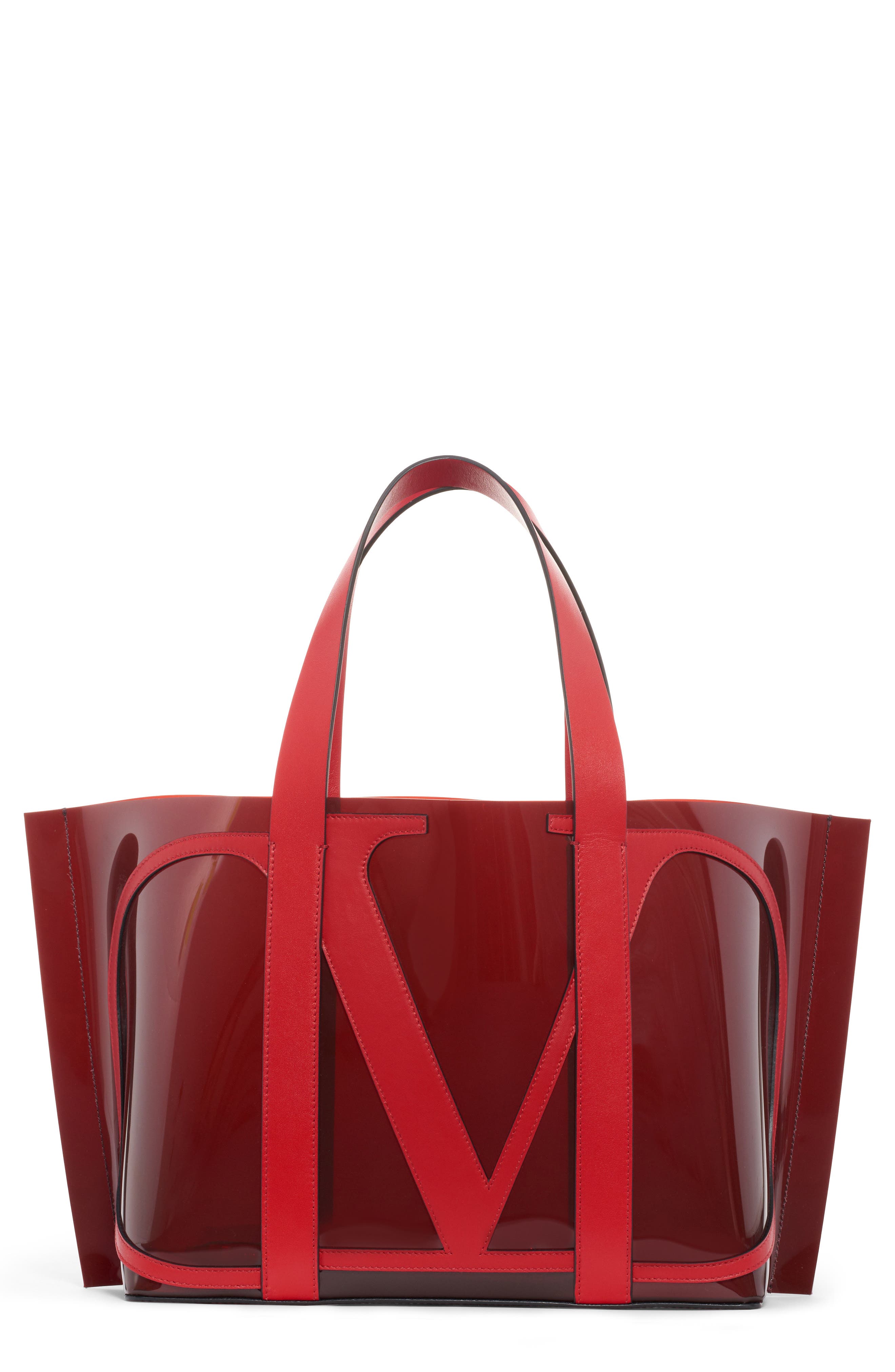 Valentino Garavani Small Escape V-Logo Tote, Main, color, 