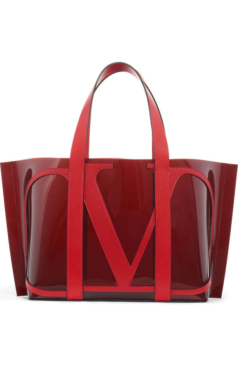 Valentino Garavani Small Escape V-Logo Tote, Main, color,