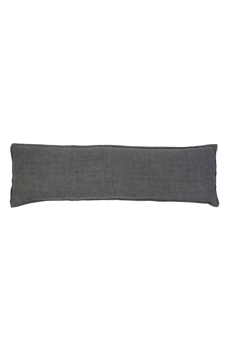 Pom Pom at Home Montauk Body Pillow, Main, color, Charcoal