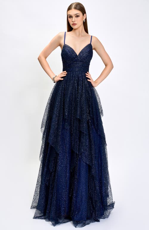 Bariano Brylee Glitter Ball Gown