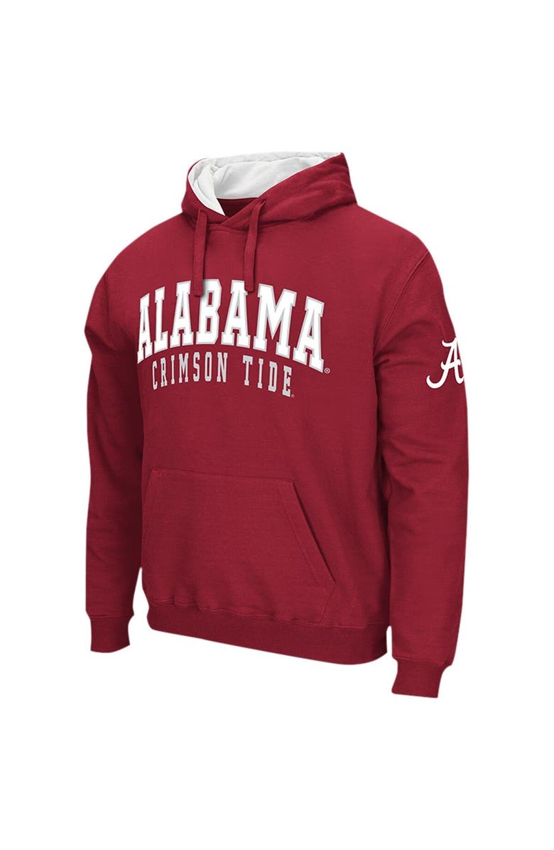 COLOSSEUM Men's Colosseum Crimson Alabama Crimson Tide Double Arch Pullover Hoodie, Alternate, color, Crimson