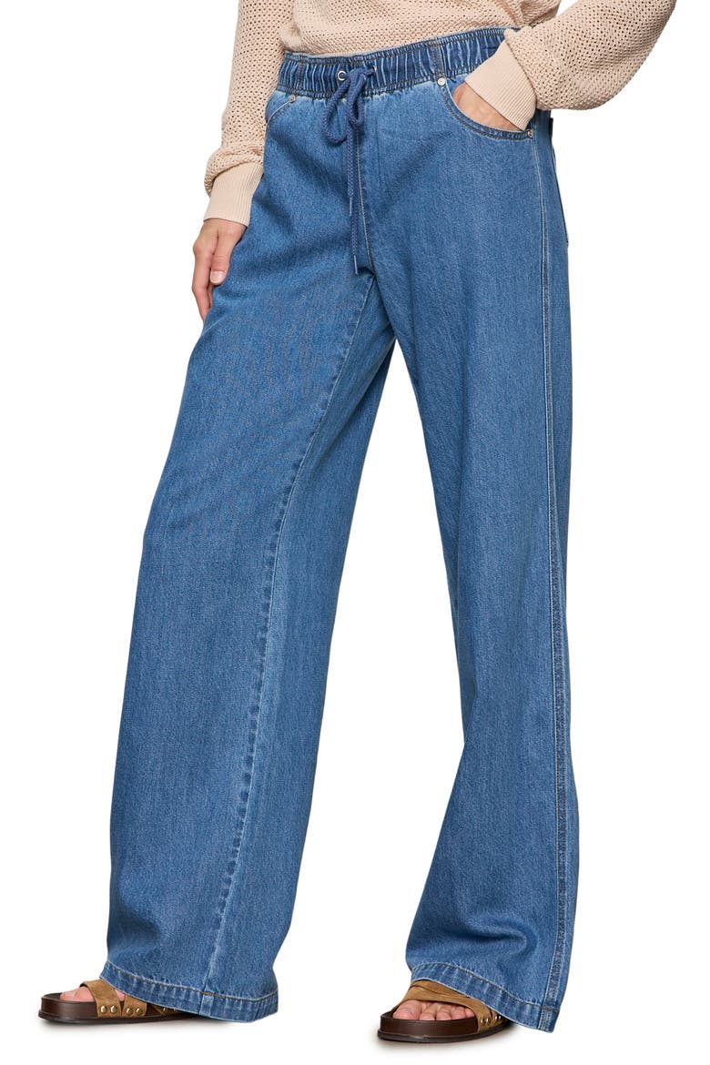 All Aboard Cotton & Linen Pants, Alternate, color, CELESTIAL BLUE