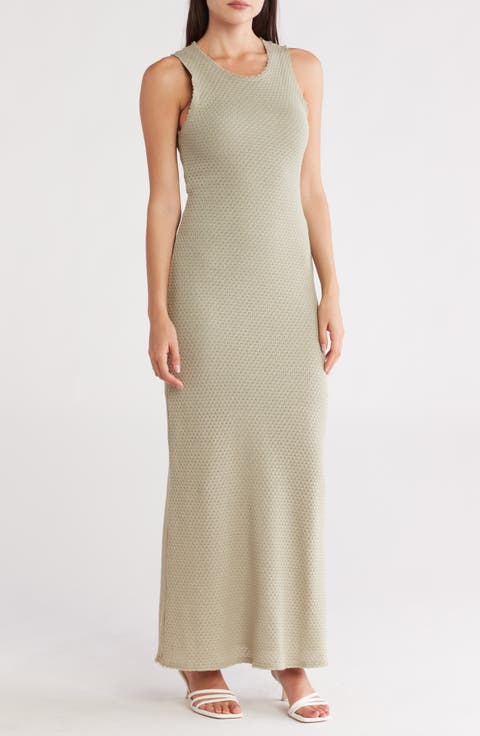 Carine Texture Knit Maxi Dress