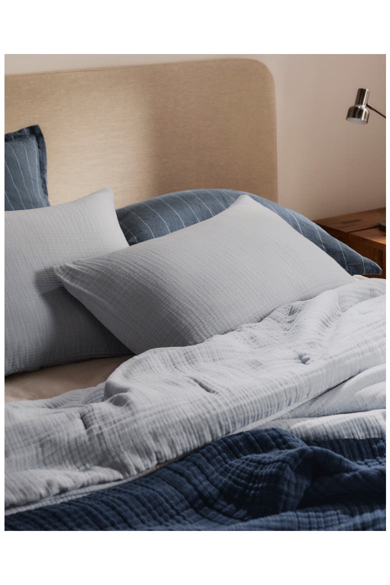 Cloud Cotton Set of 2 Pillow Shams, Alternate, color, SKY