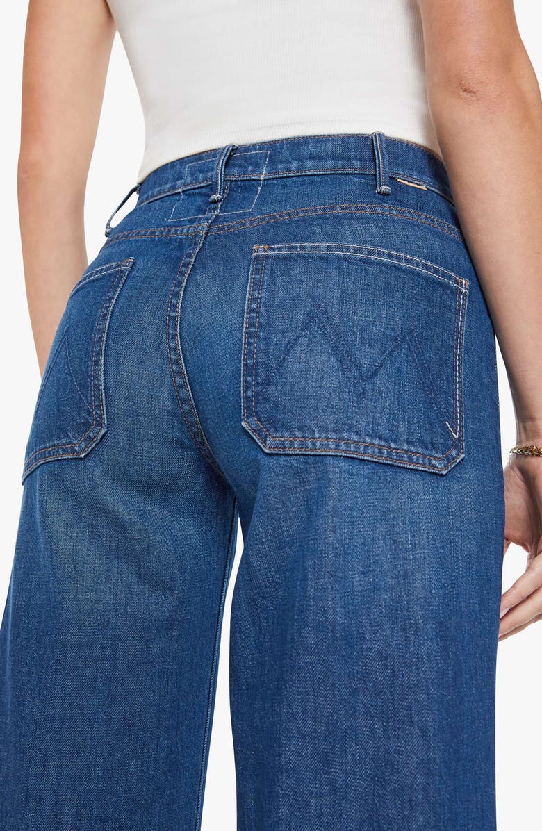MOTHER The Hustler Roller Patch Pocket Wide Leg Jeans, Alternate, color, Made In The Shade