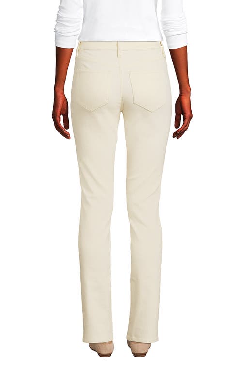 LANDS' END LANDS' END RECOVER MID RISE STRAIGHT LEG BLUE JEANS