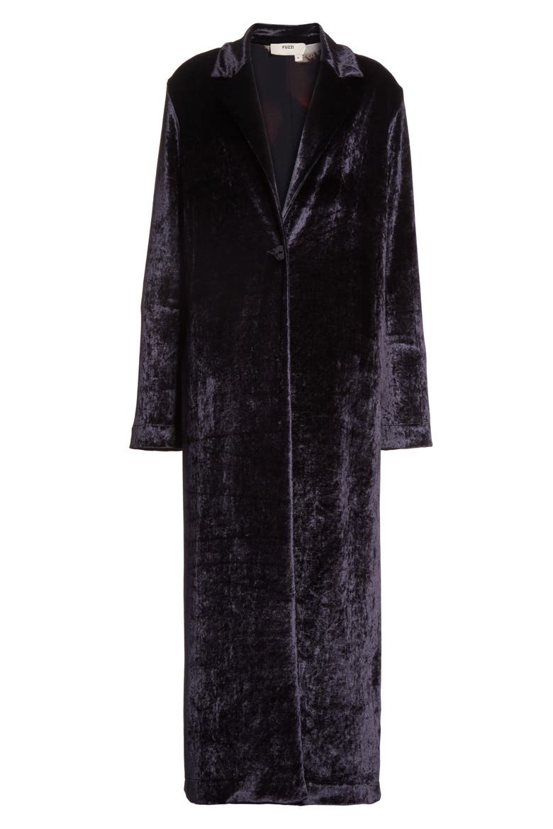 Velvet Duster, Alternate, color, BLACK
