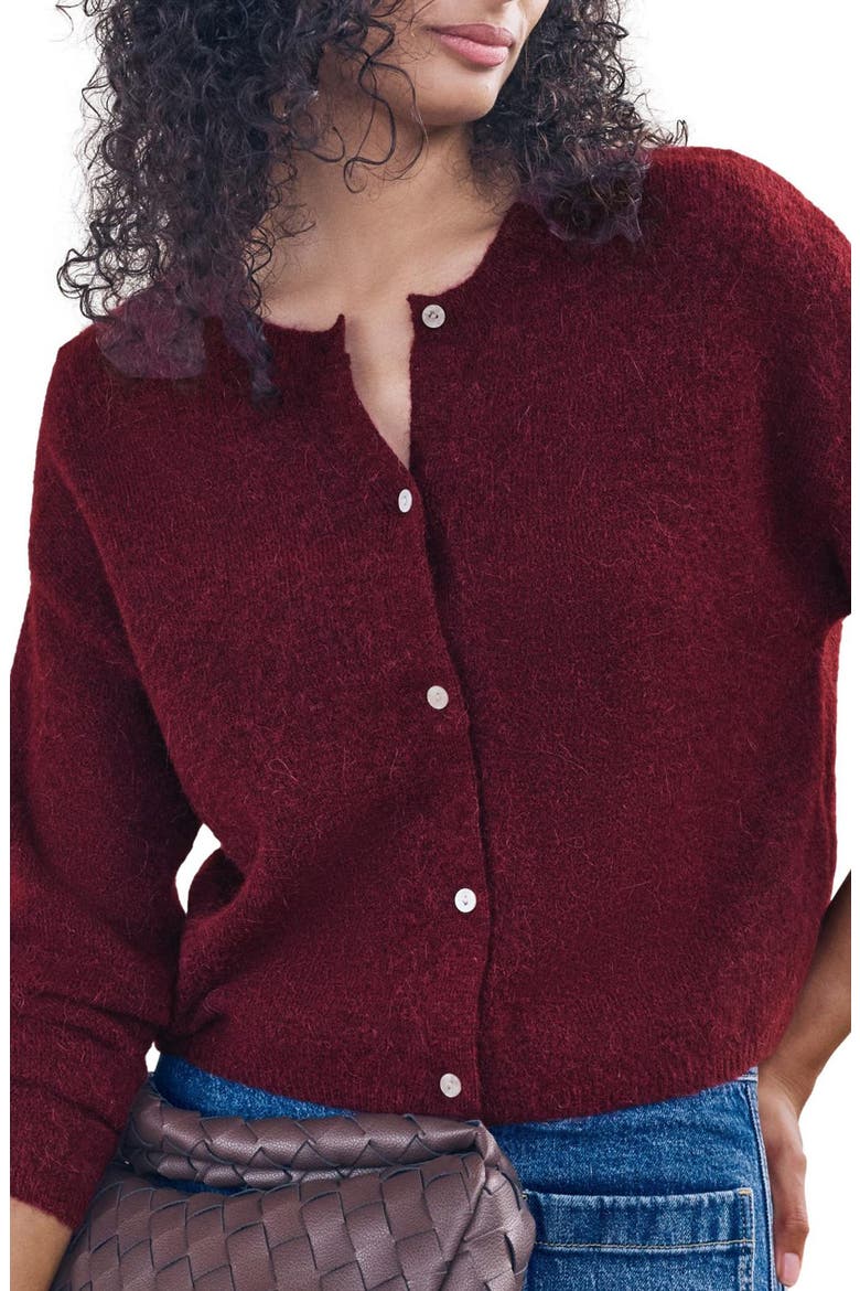 Wide Sleeve Cardigan, Main, color, RED