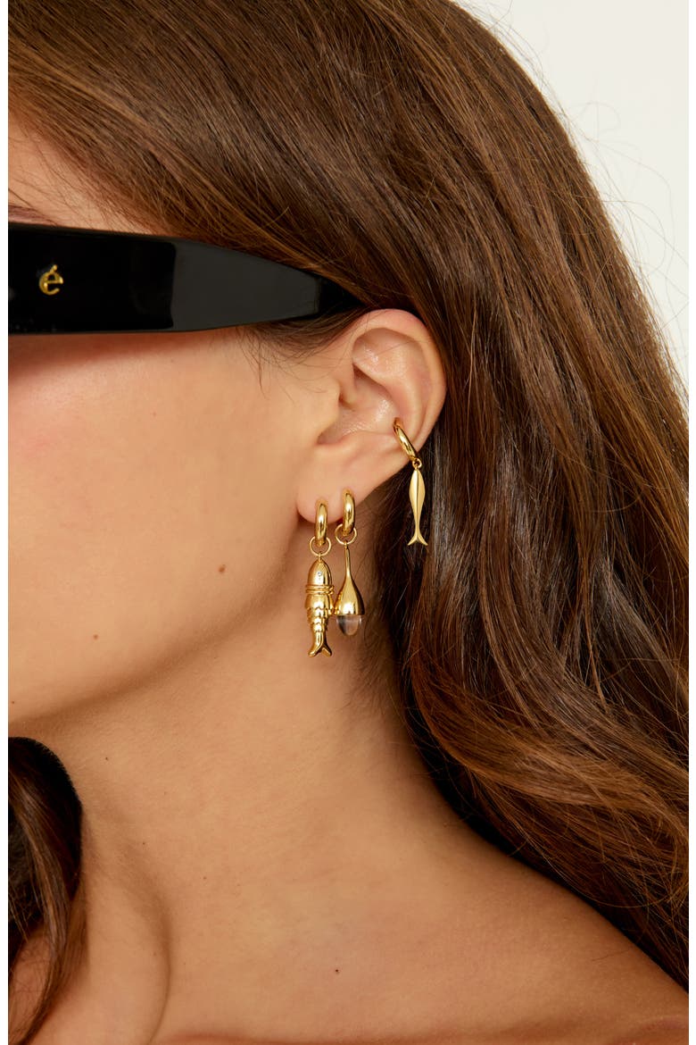 Sardine Ear Cuff, Alternate, color, GOLD