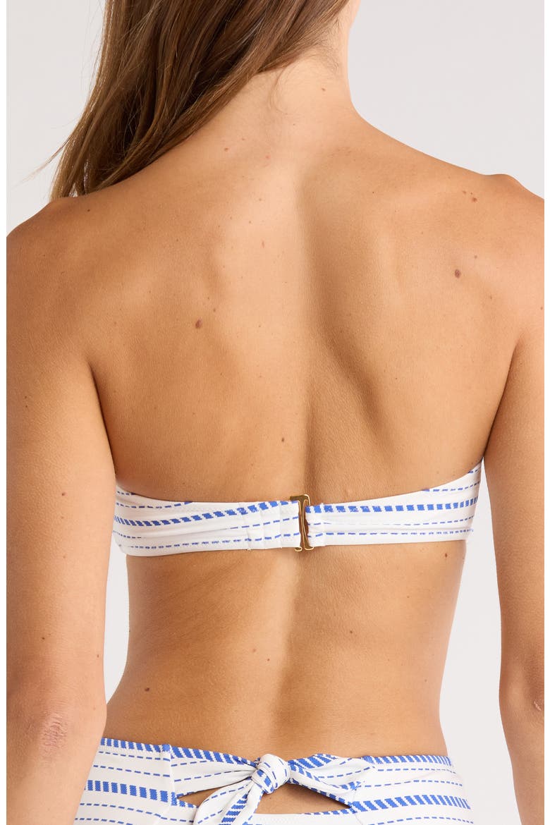 Ava Bandeau Bikini Top, Alternate, color, TIKI AZURE