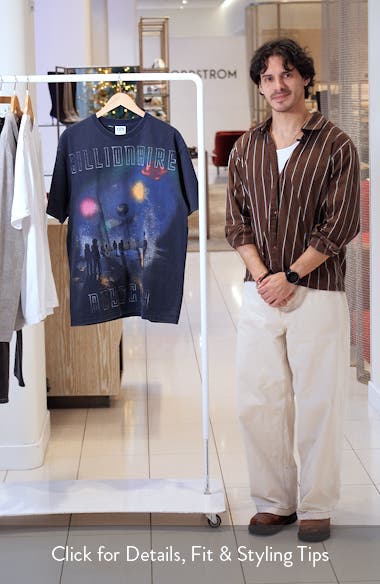 Billionaire Boys Club BB Mist Oversize Cotton Graphic T-Shirt (Men ...