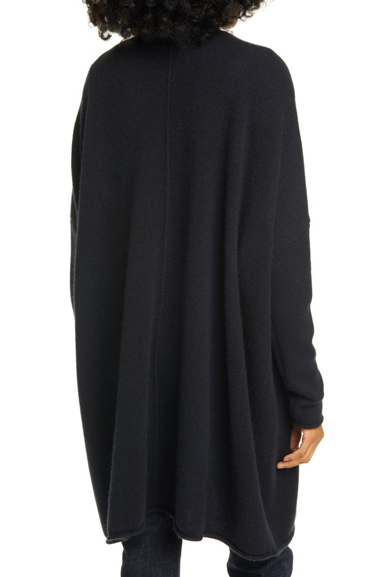 Brushed Cashmere Cardigan, Alternate, color, BLACK