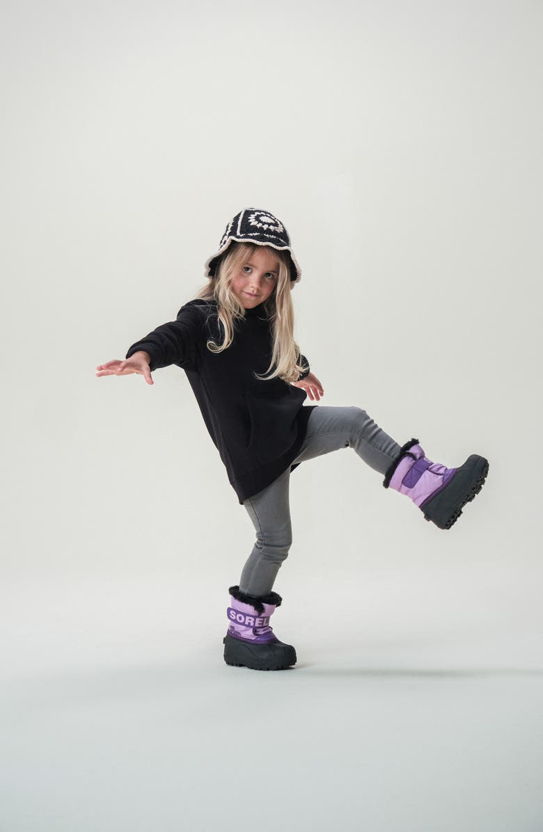 SOREL Kids' Snow Commander Insulated Waterproof Boot, Alternate, color, Gumdrop/ Purple Violet