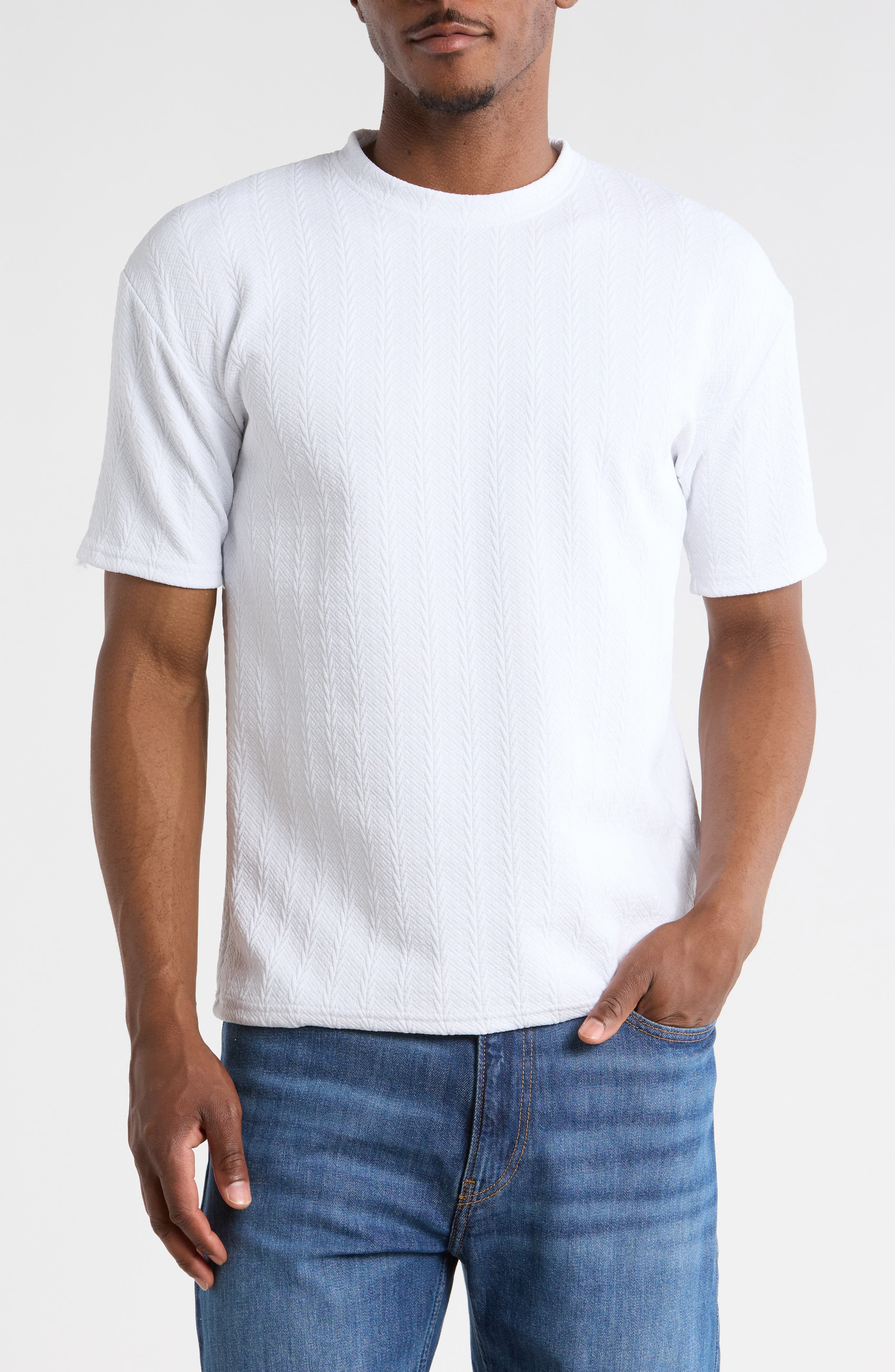 T.R. PREMIUM Textured Knit T-Shirt