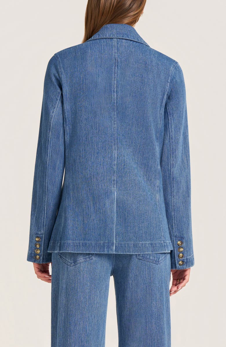 matty m. Nash Double Breasted Denim Blazer, Alternate, color, Denim