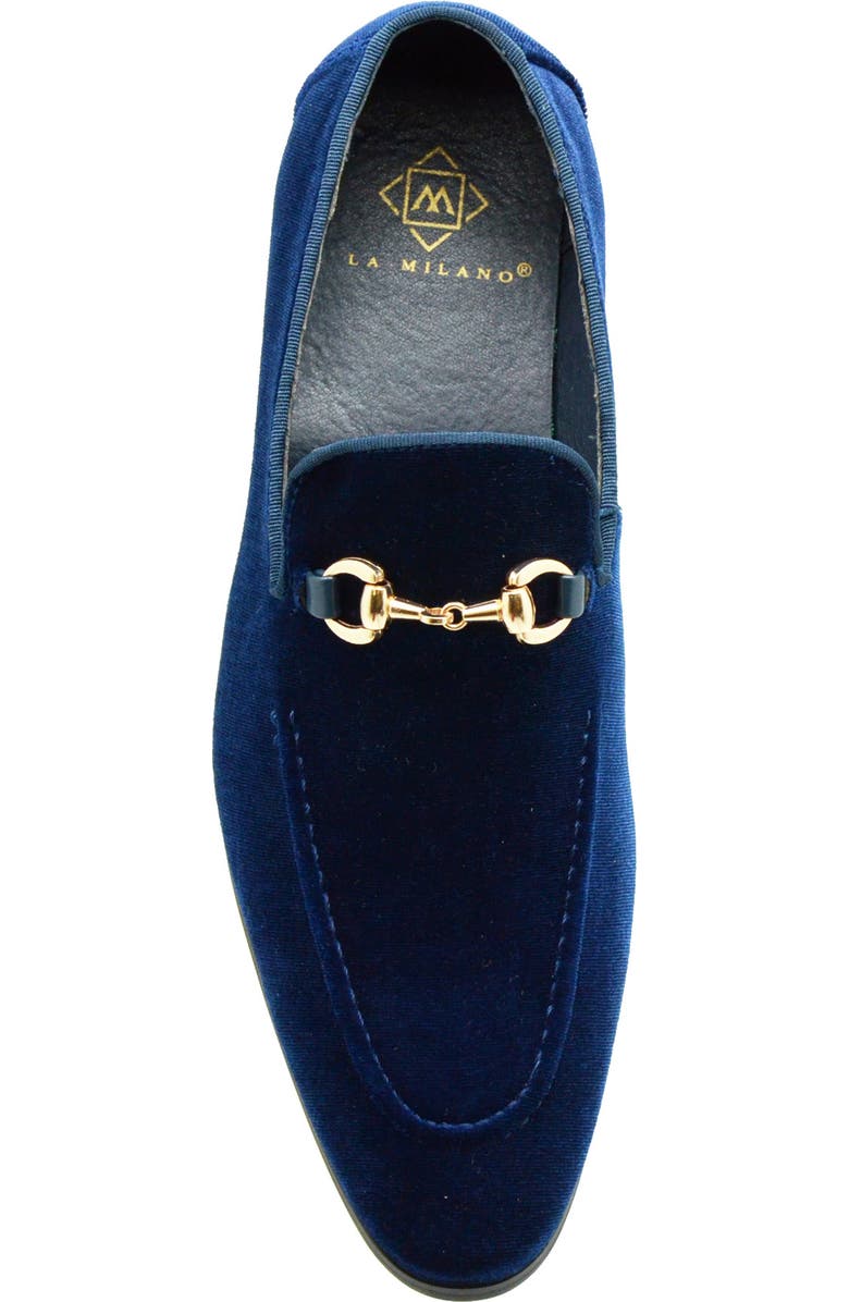 La Milano Barney Bit Loafer, Alternate, color, Navy