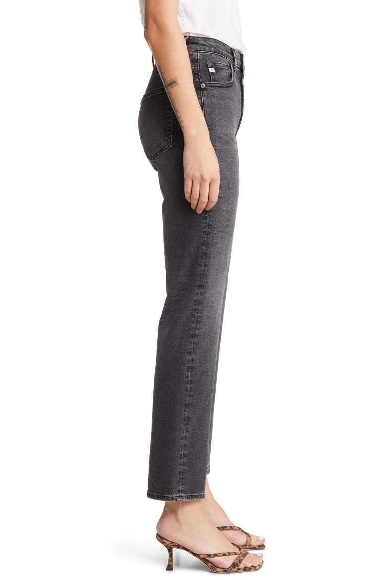 Saige Ankle Straight Leg Jeans, Alternate, color, 10 YEARS BONFIRE