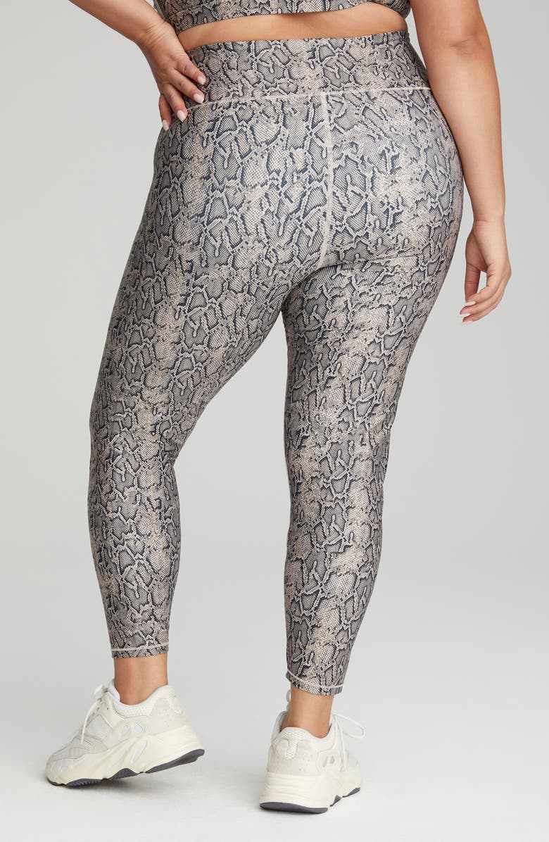 Good American Eco Sheen Print 7/8 Legging, Alternate, color, 