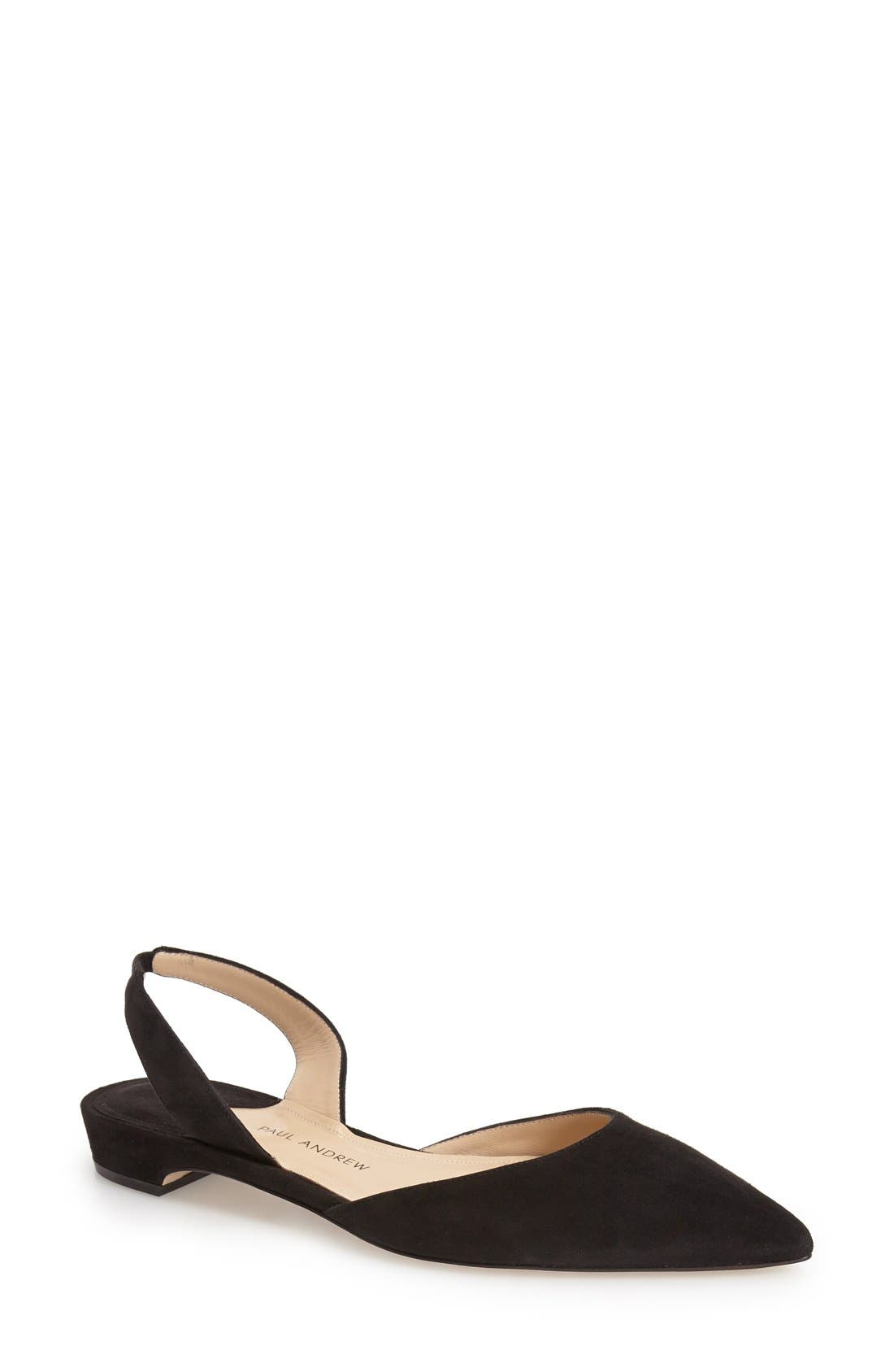 Paul Andrew 'Rhea' Slingback Flat, Main, color, 