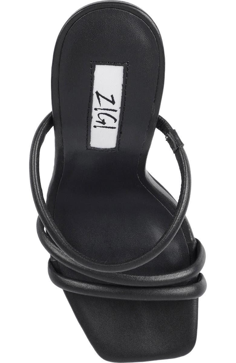 ZIGI Strappy Stiletto Sandal, Alternate, color, Black Leather