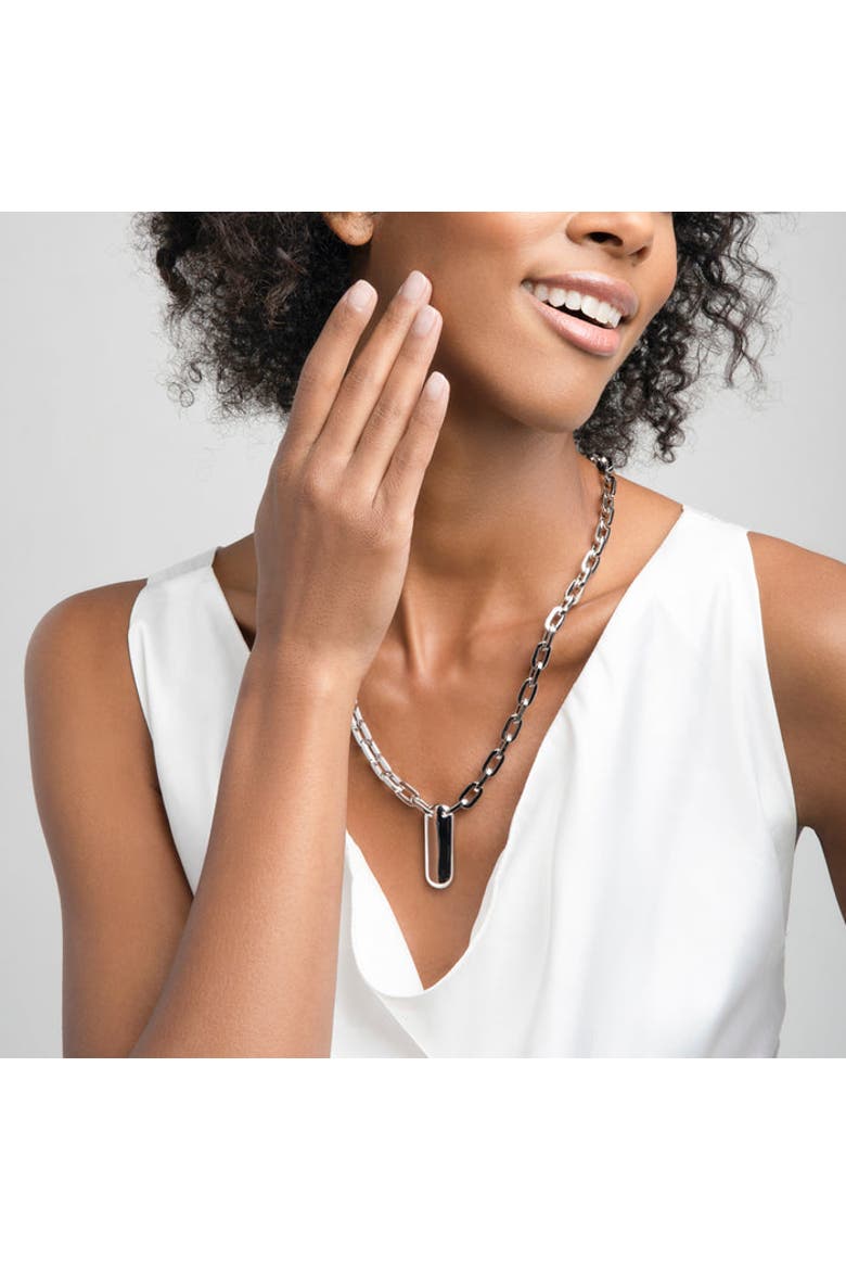 Modern Day Necklace, Alternate, color, white gold