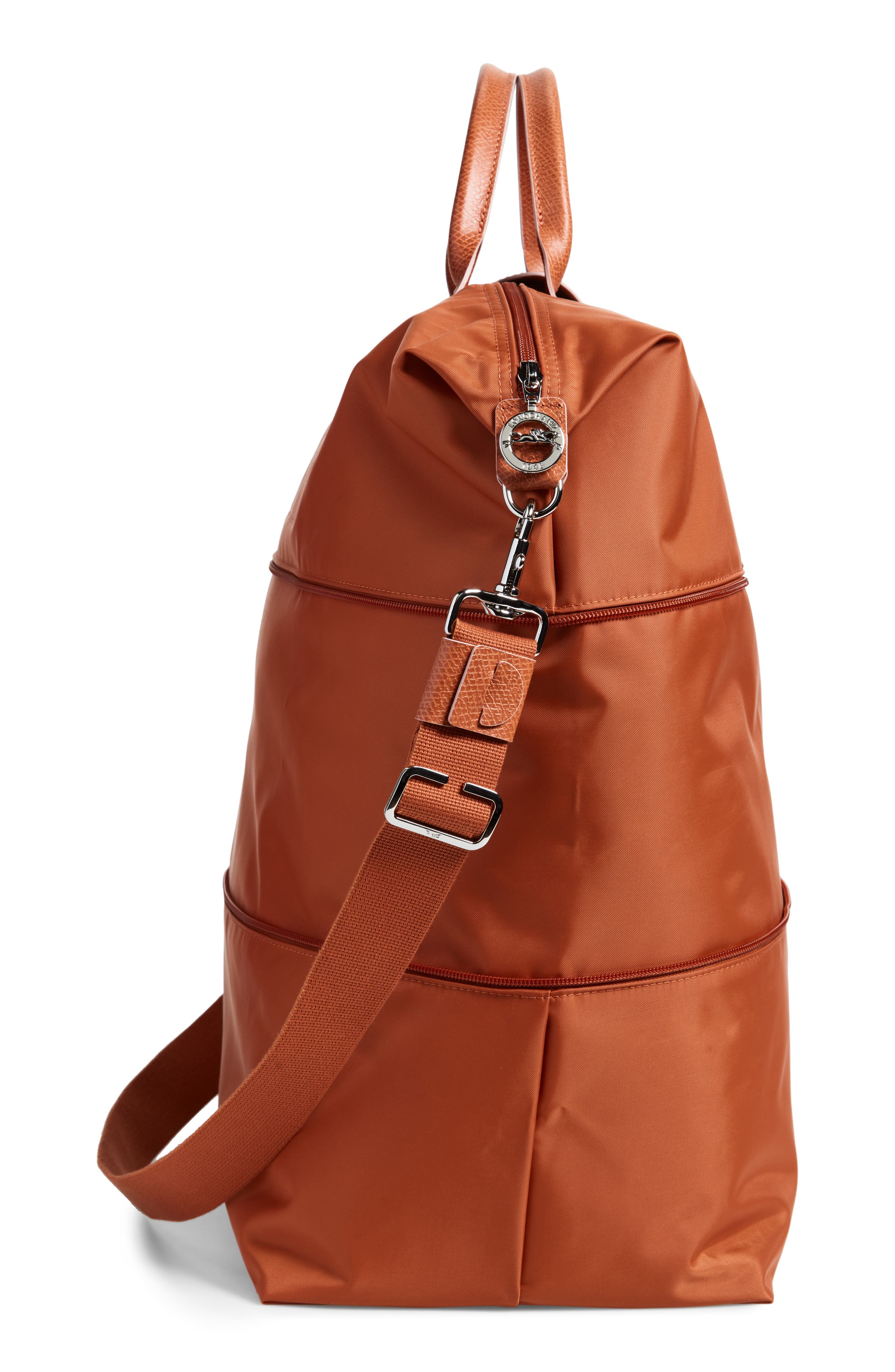 Le Pliage Club Expandable Travel Bag, Alternate, color, RUST