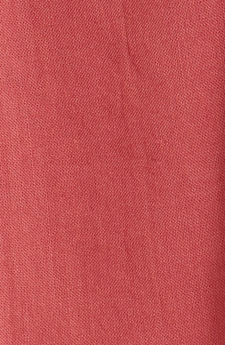 Reformation Hazel Short Cotton Blend Pajamas, Alternate, color, Rosewood