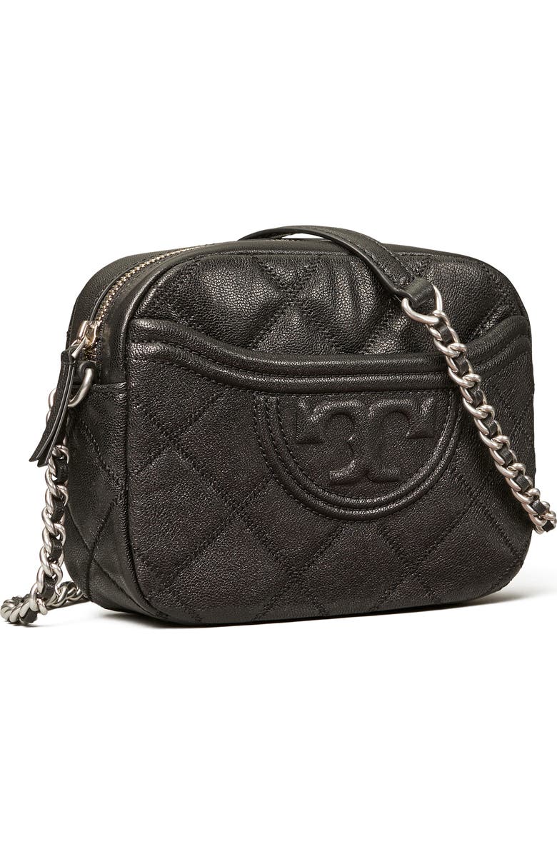 Tory Burch Fleming Distressed Quilted Leather Crossbody Bag, Alternate, color,