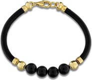 DELMAR Onyx Beaded Bracelet
