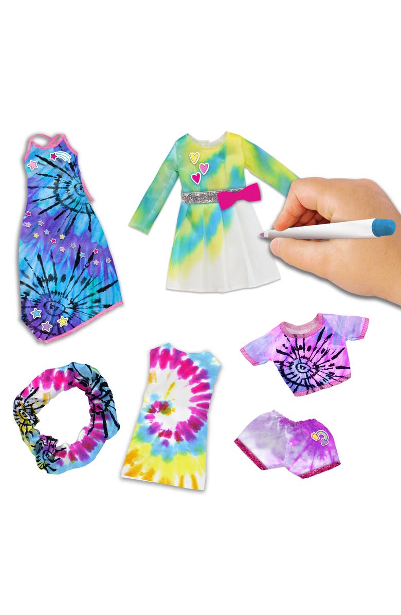 Barbie Tiedye Be A Real Fashion Designer Doll Clothes Designing Kit, Alternate, color, Multicolored