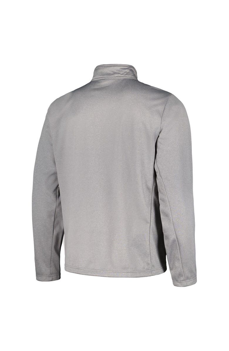 DUNBROOKE Men's Dunbrooke Heather Gray Cleveland Browns All-Star Tech Quarter-Zip Top, Alternate, color,