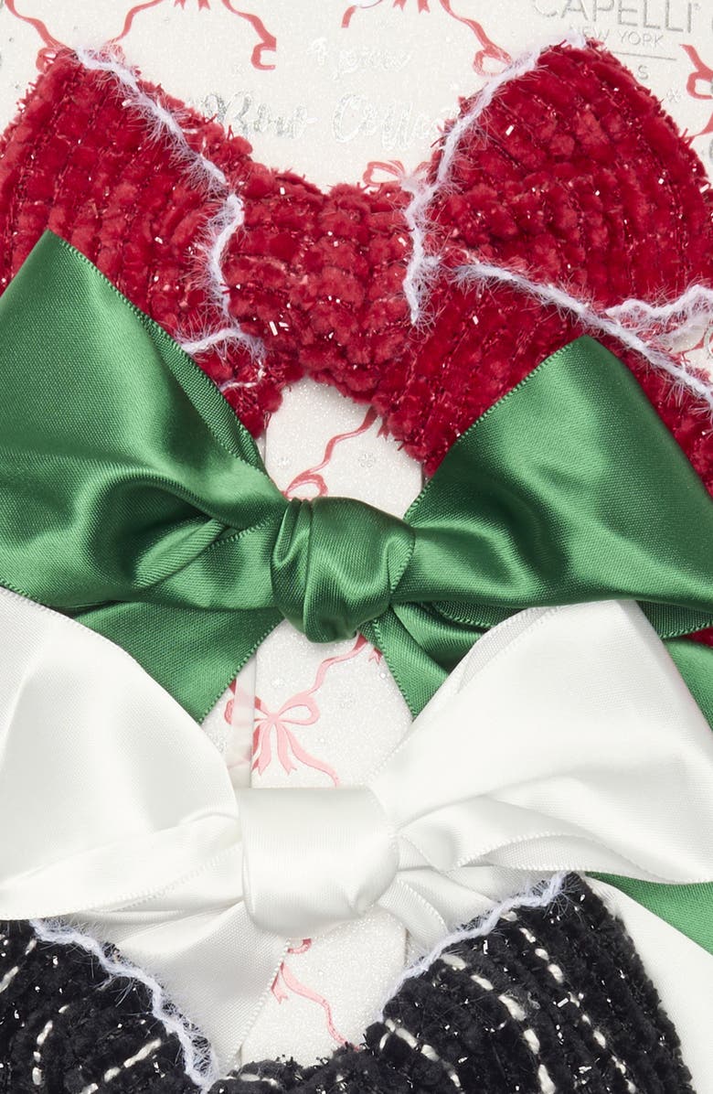 Capelli New York Kids' 4-Pack Bows, Alternate, color, Red Multi
