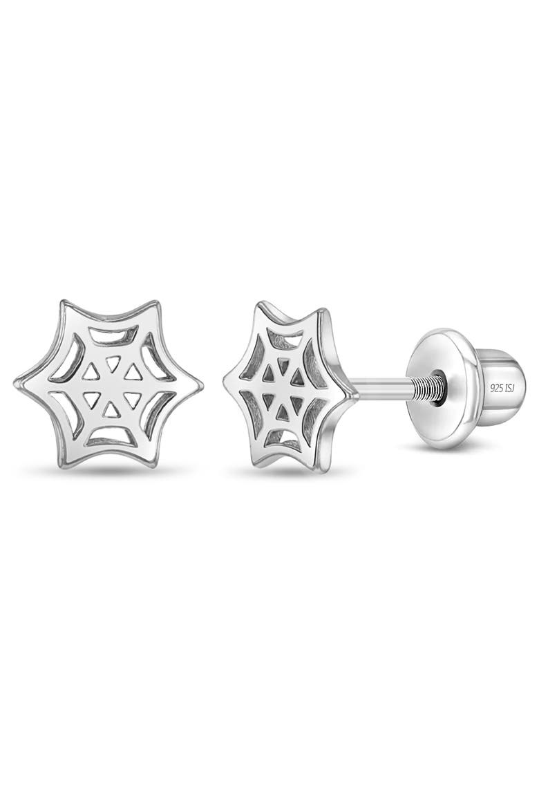 Tangled Spiderweb Earrings, Main, color, Silver