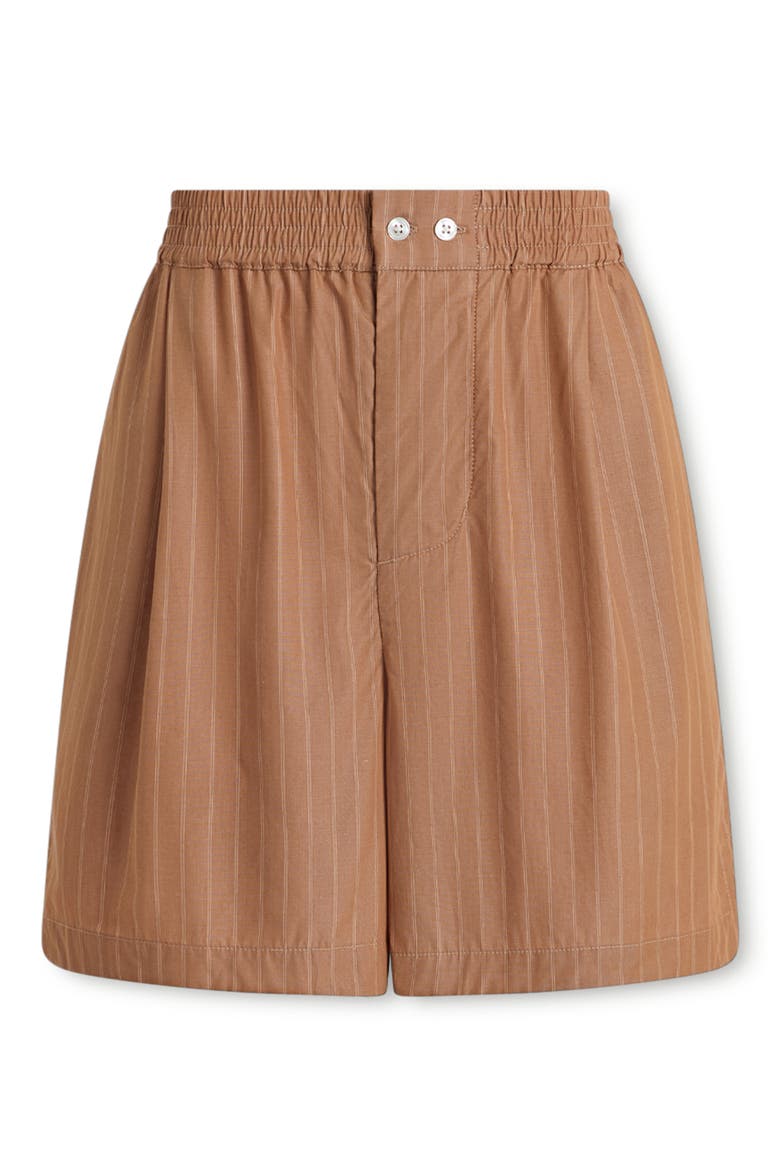 Marius Stripe Shorts, Alternate, color, CAMEL STRIPE