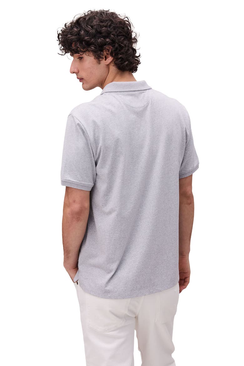 The Recycled Cotton Polo, Alternate, color, Heather Grey