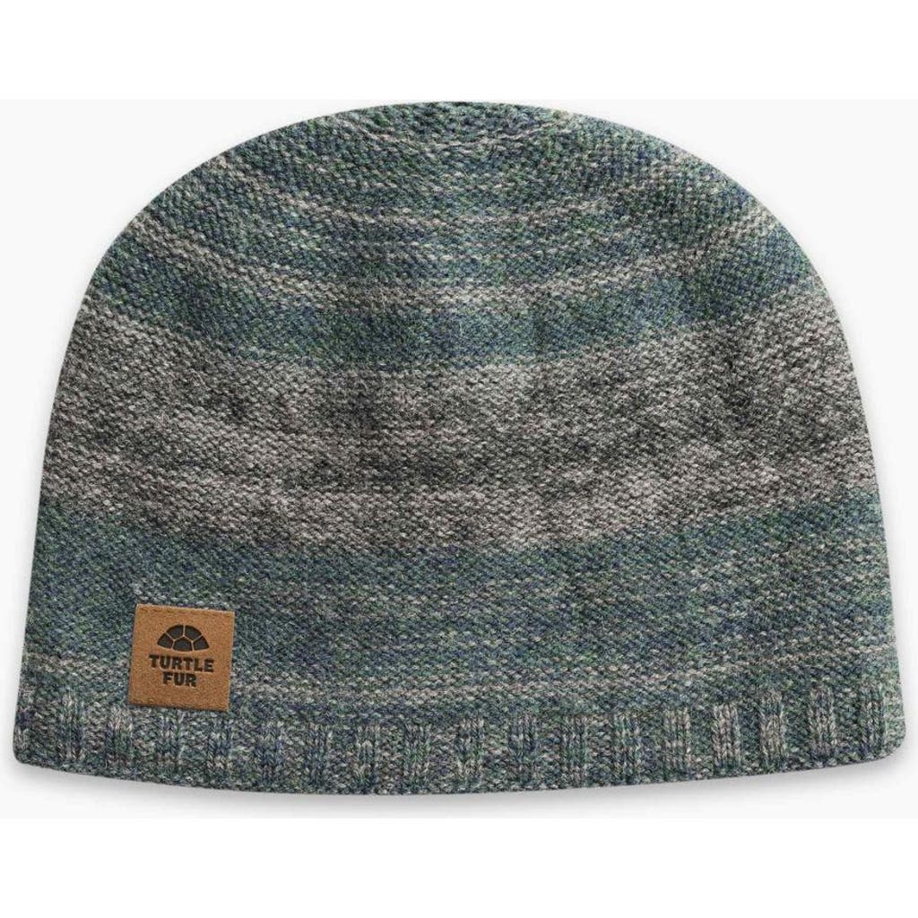 Turtle Fur Rufus Lambswool Beanie In Green