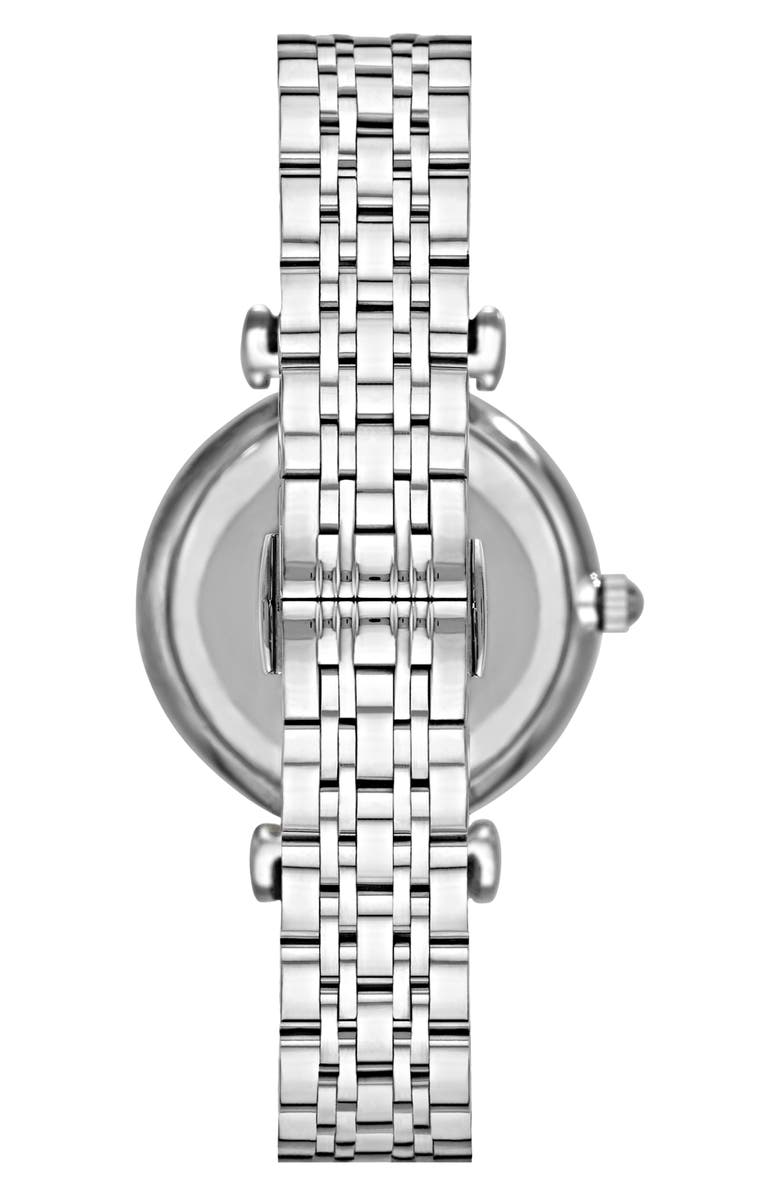 Emporio Armani Mother of Pearl Dial Two Hand Bracelet Watch, 32mm, Alternate, color,
