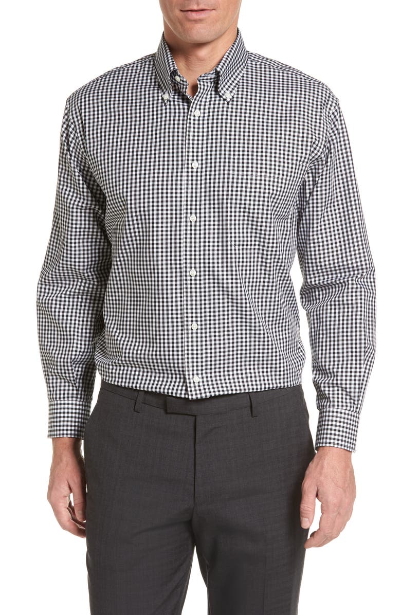 Nordstrom Men's Shop Classic Fit Non-Iron Gingham Dress Shirt, Main, color,