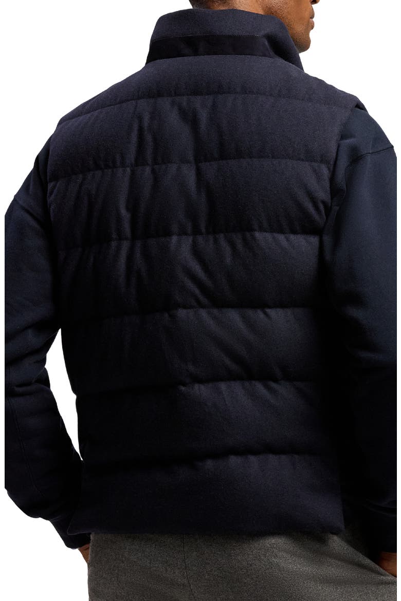 Whitwell Cashmere Down Puffer Vest, Alternate, color, NAVY