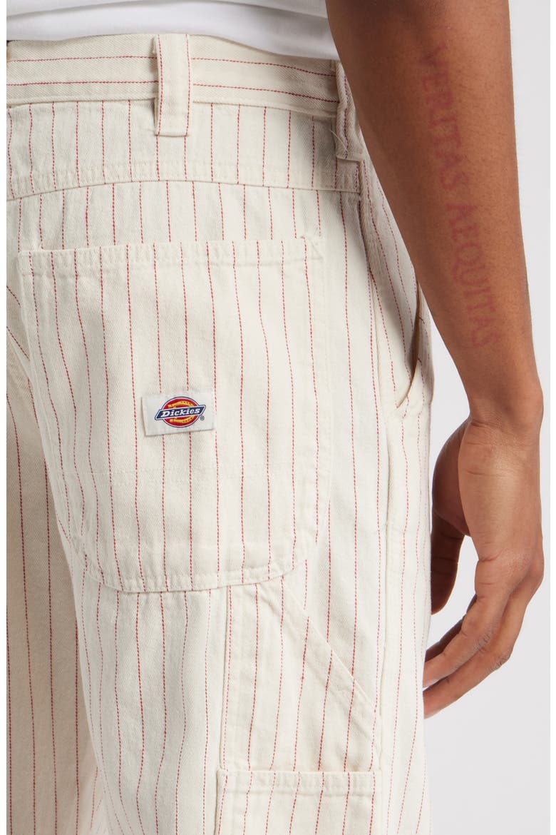 Service Stripe Canvas Carpenter Pants, Alternate, color, EGRET