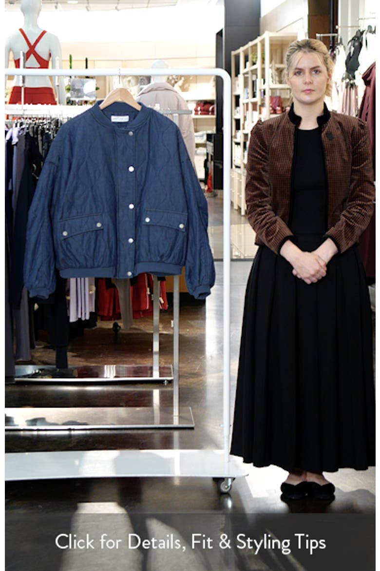 Keah Onion Quilted Bomber Jacket video