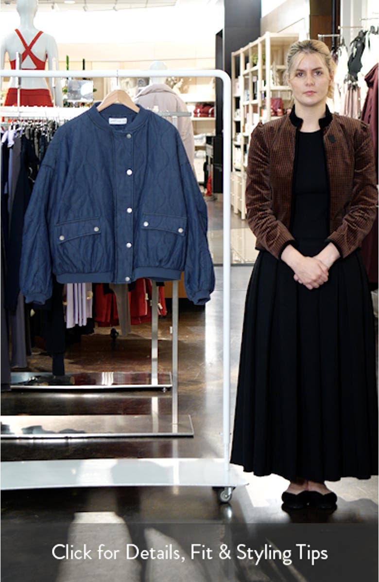 Keah Onion Quilted Bomber Jacket, sales video thumbnail