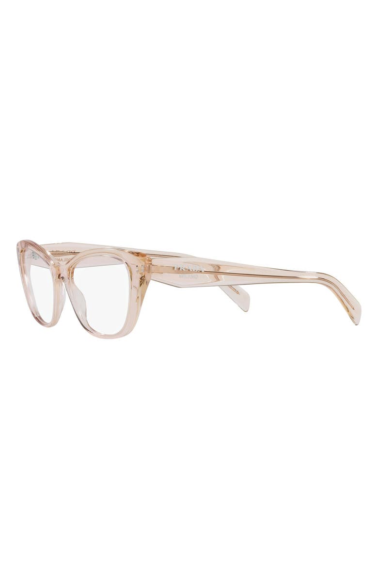 Prada 52mm Cat Eye Optical Glasses, Alternate, color, Clear