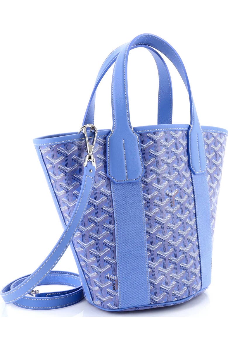 Pre-Owned Goyard Belharra Tote Coated Canvas PM, Alternate, color, Blue