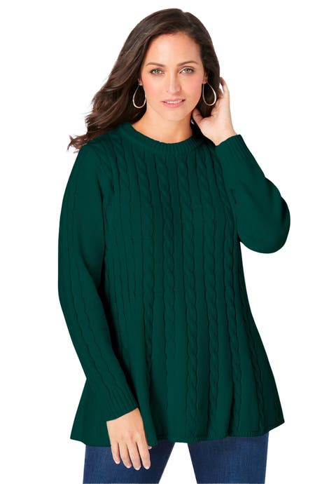 Cable Peplum (Plus Available)